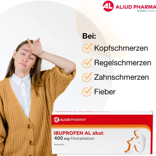 Ibuprofen Al Akut 400 mg 10 Filmtabletten
