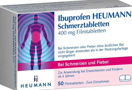Ibuprofen Heumann Schmerztabletten 400 mg 50 Filmtabletten