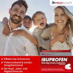 Ibuprofen Medibond 400 mg Schmerztabletten 2 x 20 Stück
