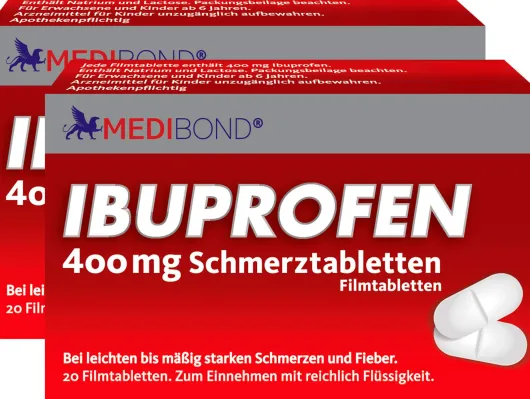 Ibuprofen Medibond 400 mg Schmerztabletten 2 x 20 Stück