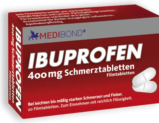 Ibuprofen Medibond 400mg Schmerztabletten 20 Stück
