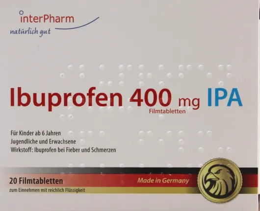 Ibuprofen 400 mg Ipa 20 Filmtabletten