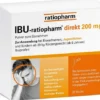 IBU ratiopharm direkt 200 mg Pulver zum Einnehmen 20 Beutel