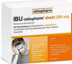 IBU ratiopharm direkt 200 mg Pulver zum Einnehmen 20 Beutel