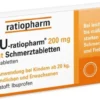 Ibu-Ratiopharm 200mg Akut Schmerztabletten 20 Filmtabletten