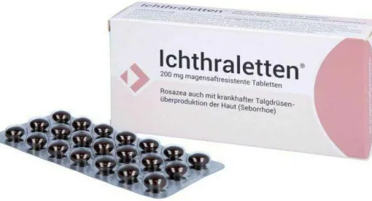 Ichthraletten 200 mg 84 Magensaftresistente Tabletten