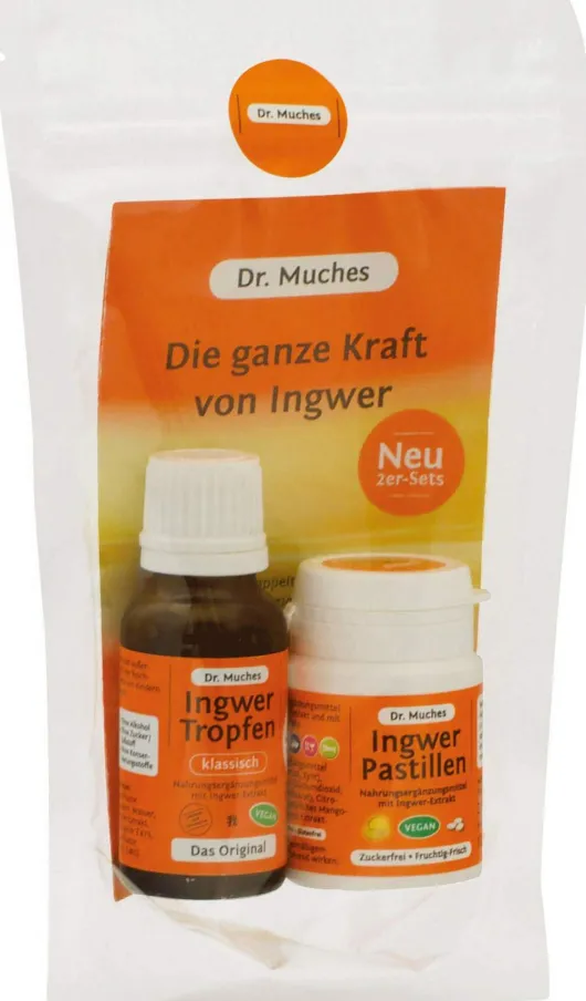 Ingwer Dr.Muches Kombipack Tropfen+pastillen
