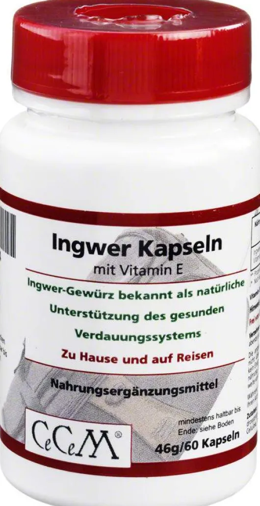 Ingwer Kap 300 mg Mit Vitamin E 10 mg Cellulose Kapseln