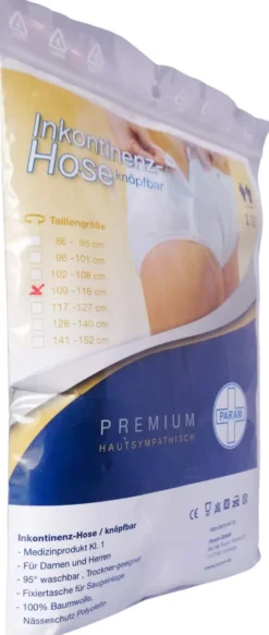 Inkontinenzhose Aktiv Knöpfbar 109-11cm