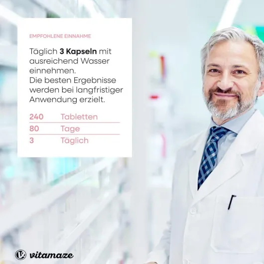 Inositol Komplex Chromium + Vitamin B6 + Folsäure K 240 Kapseln