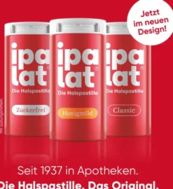 Ipalat Halspastillen Honigmild Ohne Menthol Zuckerfrei 40...