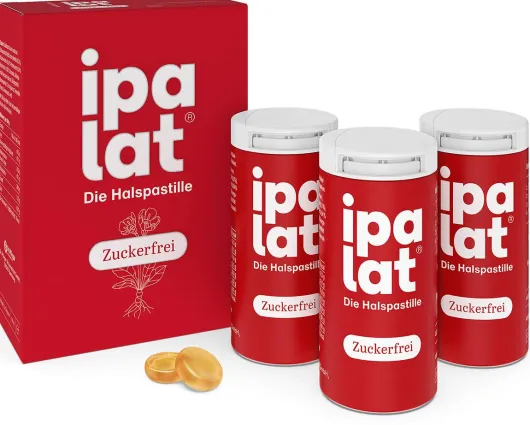 Ipalat Halspastillen zuckerfrei mentholfrisch 120 Pastillen