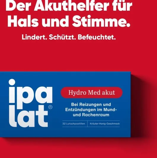 Ipalat Hydro Med akut Lutschpastillen 32 Stück