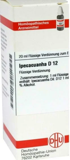 Ipecacuanha D12 Dhu 20 ml Dilution