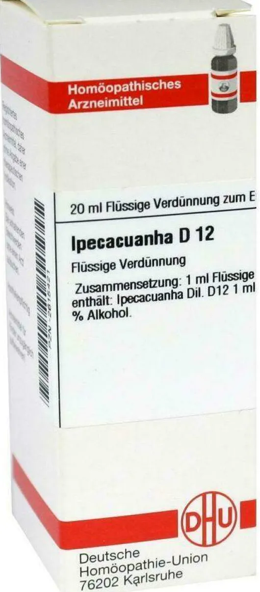 Ipecacuanha D12 Dhu 20 ml Dilution
