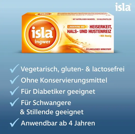 isla ingwer 60 Pastillen