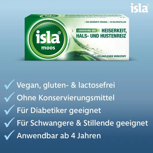 isla moos 120 Pastillen