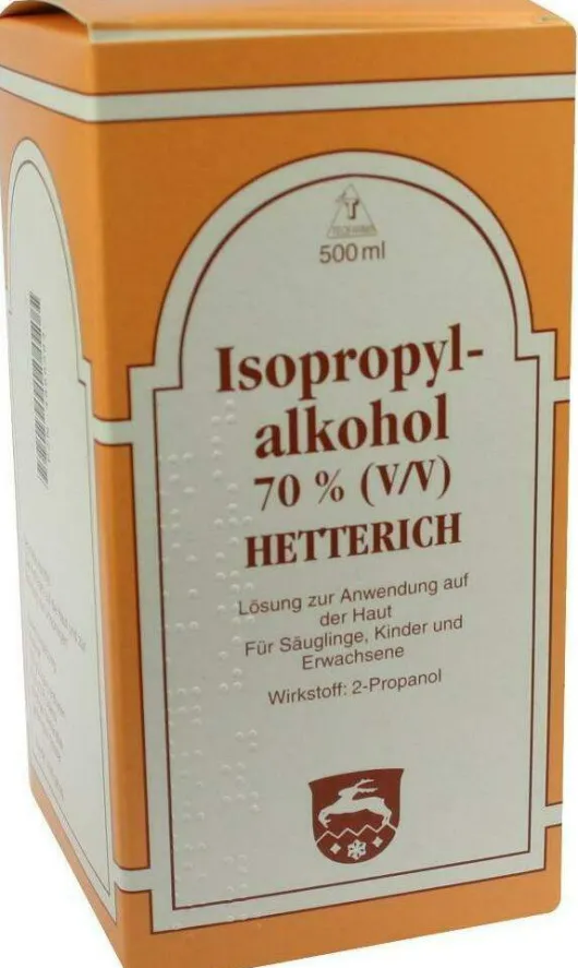 Isopropylalkohol 70% V-V Hetterich 500 ml Flüssigkeit
