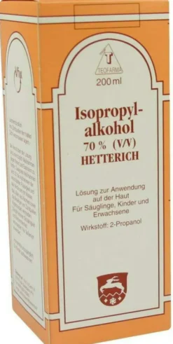 Isopropylalkohol 70% V-V Hetterich 200 ml Flüssigkeit