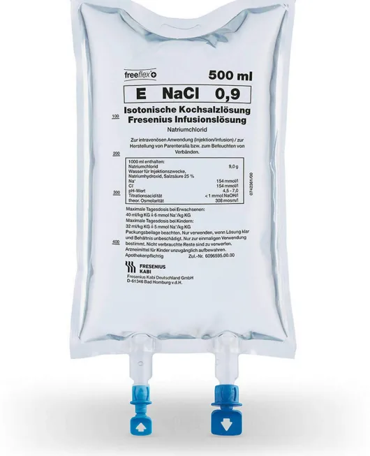 Isotonische Kochsalzlösung Fresenius Freeflex+ 20 X 500 Ml...