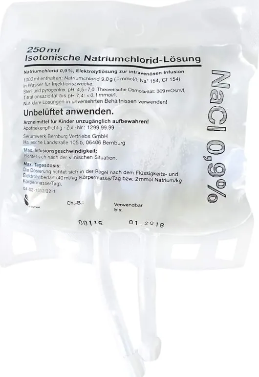 Isotonische Nacl Lösung Infusionsbeutel