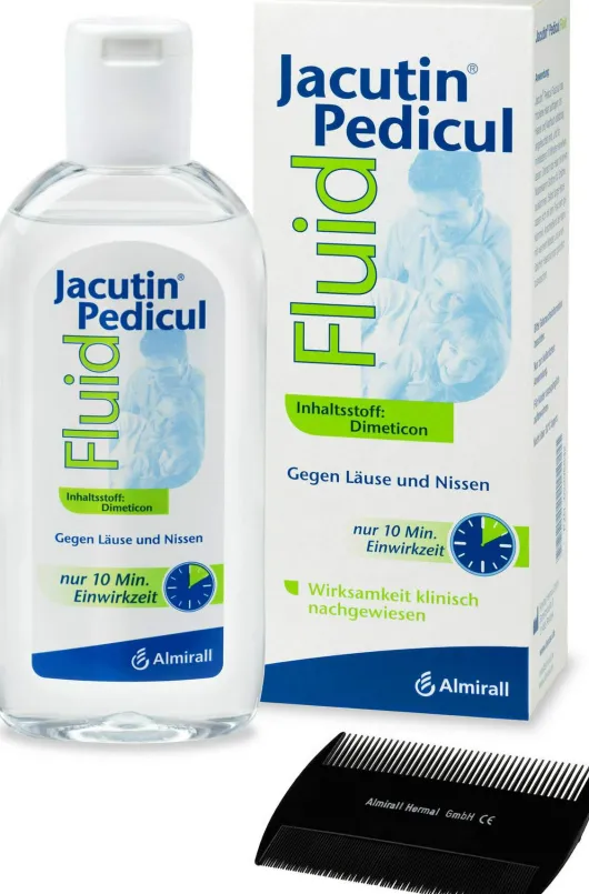 Jacutin Pedicul 200 ml Fluid Mit Nissenkamm
