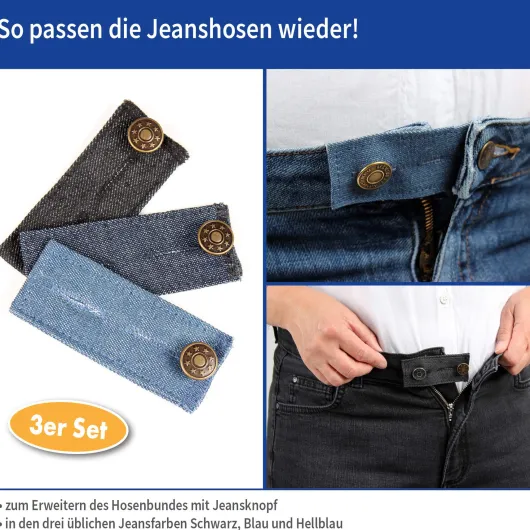 Jeans Bunderweiterung 3-teilig