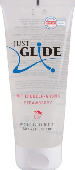 Just Glide Med.Gleitgel Erdbeer 200 ml