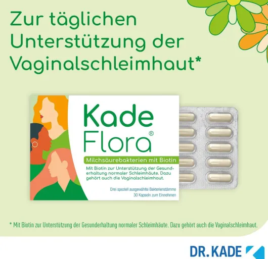 Kadeflora Milchsäurebakterien mit Biotin 30 Kapseln