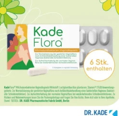 Kadeflora Milchsäurebakterien Vaginalkapseln 6 Stück