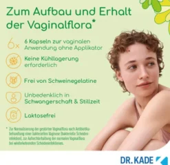 Kadeflora Milchsäurebakterien Vaginalkapseln 6 Stück