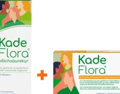 Kadeflora Milchsäurekur Einmalapplikatoren 7 x 2,5 g + Kadeflora Milchsäurebakterien Vaginalkapseln 6 Stück