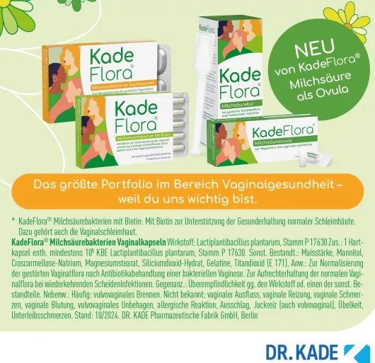 Kadeflora Milchsäureovula 7 Stück