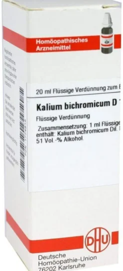 Kalium Bichromicum D6 Dhu 20 ml Dilution