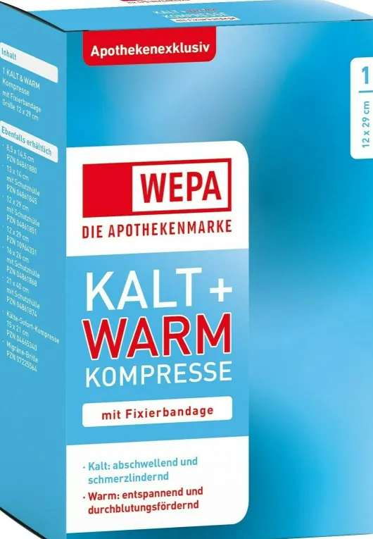 Kalt Warm Kompresse 12 X 29 cm Mit Fixierband 1 Stück