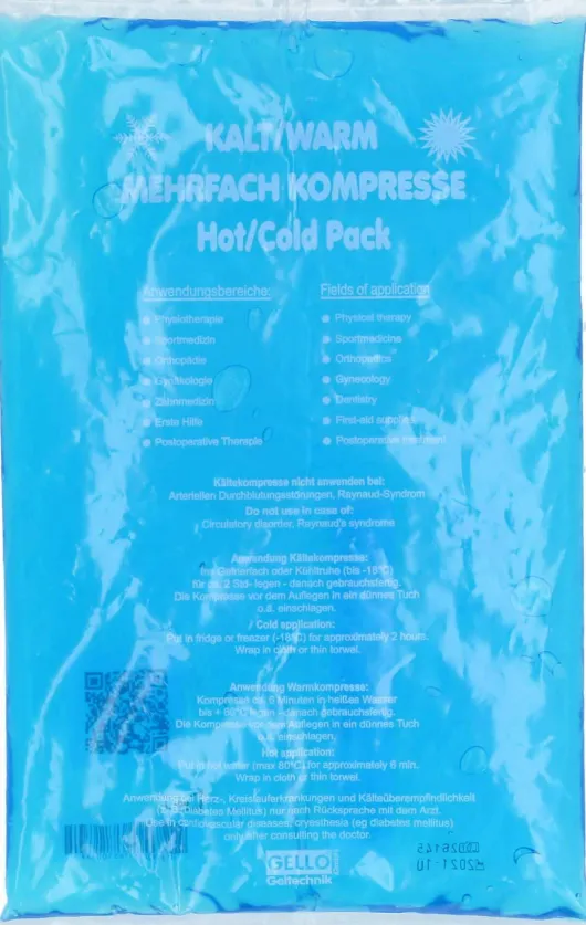 Kalt-Warm Mehrfachkompresse 16x26 cm Lose