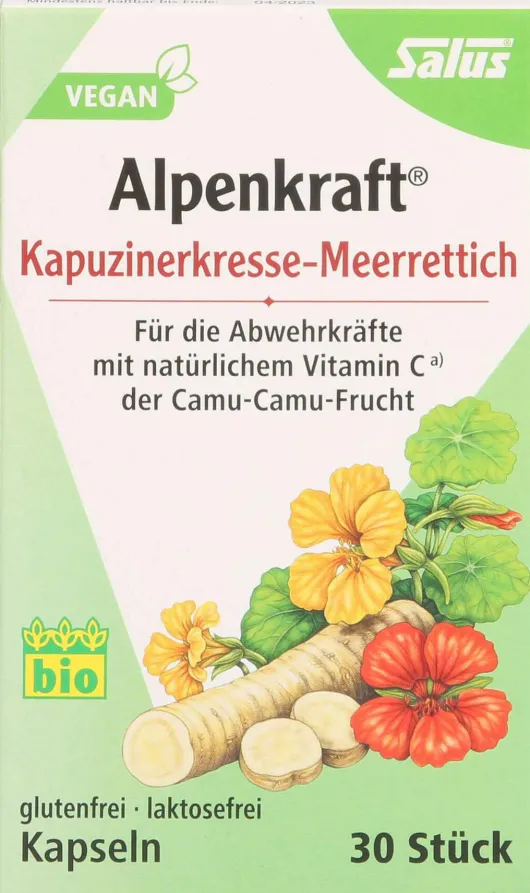 Kapuzinerkresse Meerrettich Kapseln Alpenkraft 30 Stück