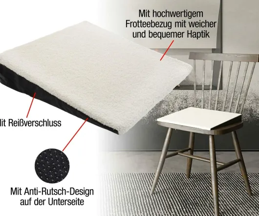 Keilkissen mit weichem Frotteebezug 1 Stück
