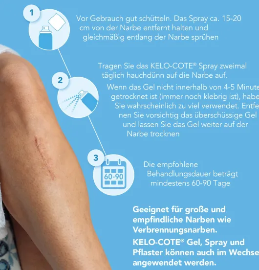 Kelo-Cote Spray Silikonspray zur Behandlung von Narben
