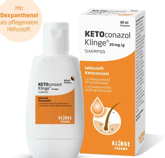 KETOconazol Klinge 20 mg pro g Shampoo 60 ml