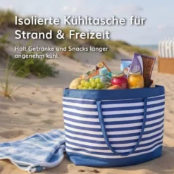 Kühltasche für Strand, Picknick, Camping oder Einkauf