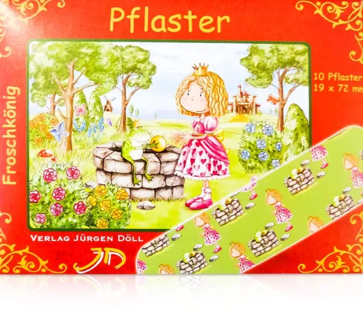 Kinderpflaster Froschkönig Briefchen