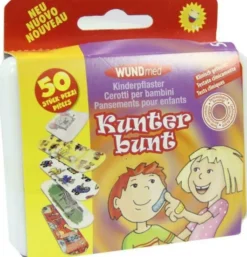 Kinderpflaster Kunterbunt 50 Pflaster