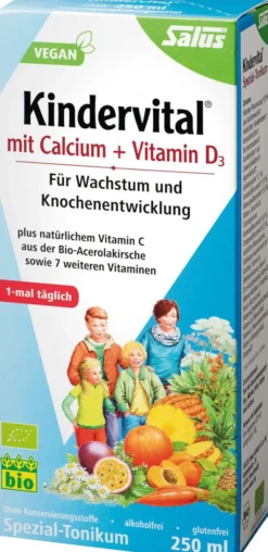 Kindervital Bio Mit Calcium + D3 Salus 250 ml Tonikum