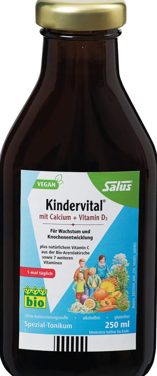 Kindervital Bio Mit Calcium + D3 Salus 250 ml Tonikum