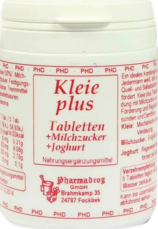 Kleie Plus Weizenkleie Tabletten