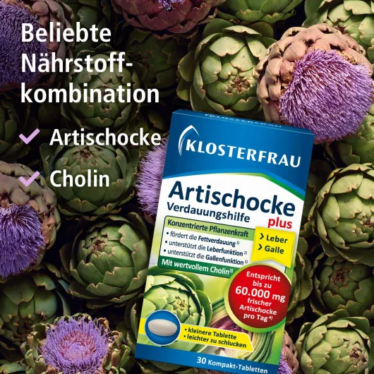 Klosterfrau Artischocke Plus Choli Verdauungshilfe 30 Tabletten