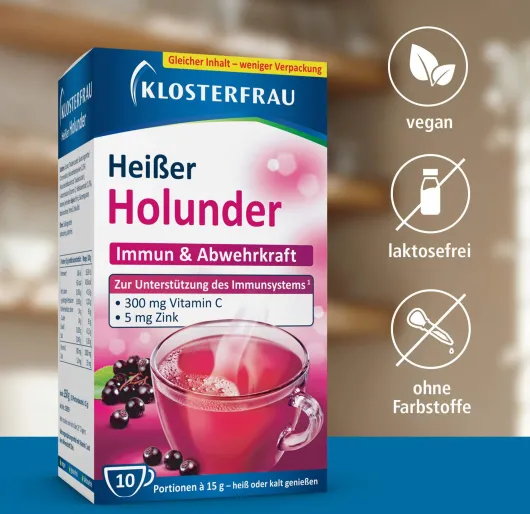 Klosterfrau Broncholind Heißer Holunder Granulat