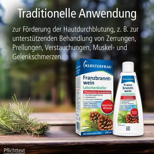 Klosterfrau Franzbranntwein Latschenkiefer Dosierflasche 200 ml