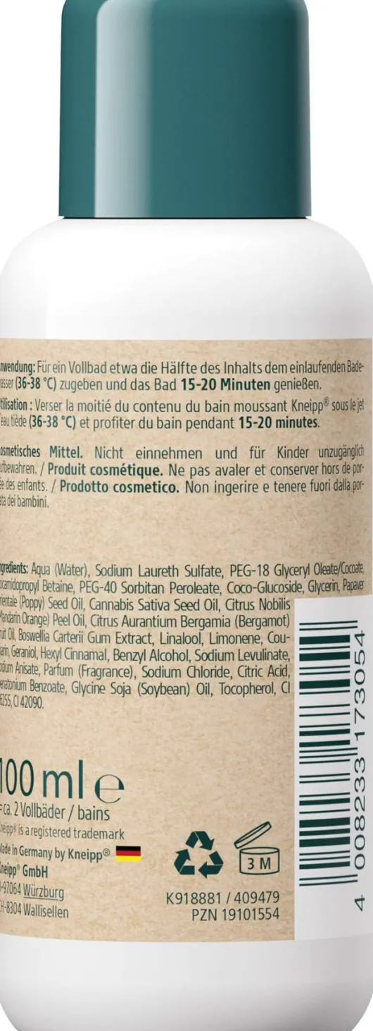 Kneipp Aroma-Pflegeschaumbad Glückliche Auszeit 100 ml